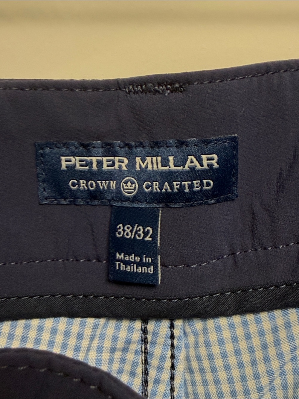 Peter Millar Navy Crown Crafted Shorts